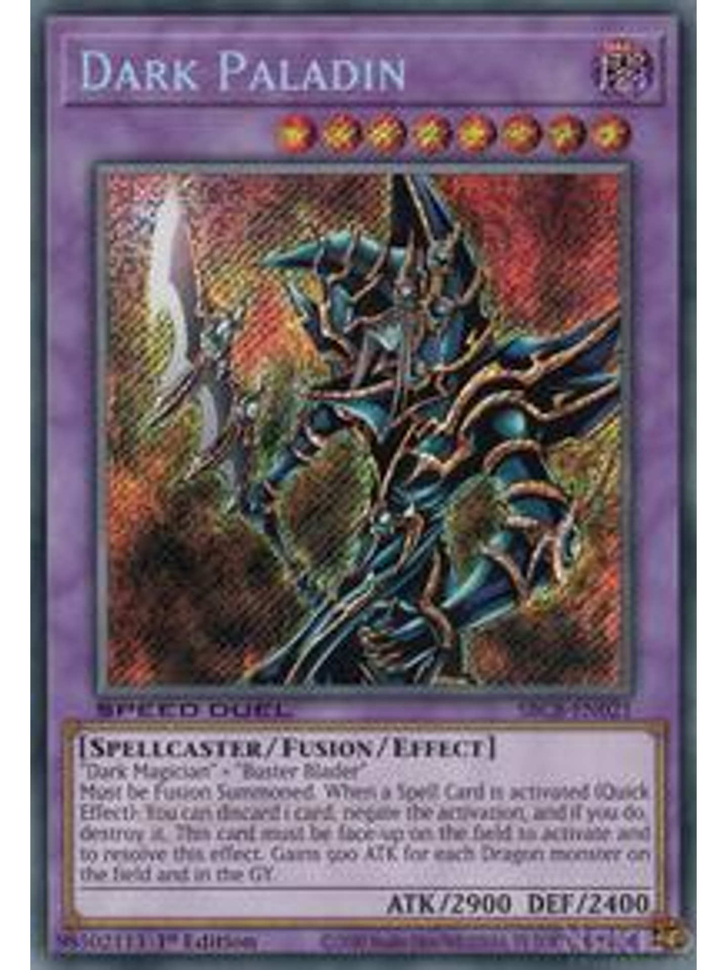 Dark Paladin - SBCB-EN021 - Secret Rare - 1st Edition 1