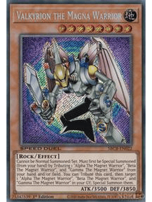 Valkyrion the Magna Warrior - SBCB-EN022 - Secret Rare - 1st Edition