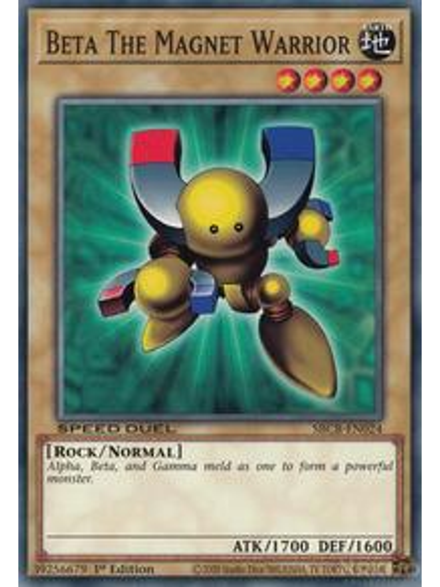 Beta The Magnet Warrior - SBCB-EN024 - Common - 1st Edition 1