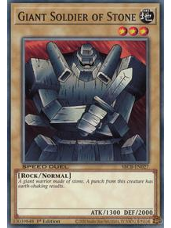 Giant Soldier of Stone - SBCB-EN027 - Common - 1st Edition 1