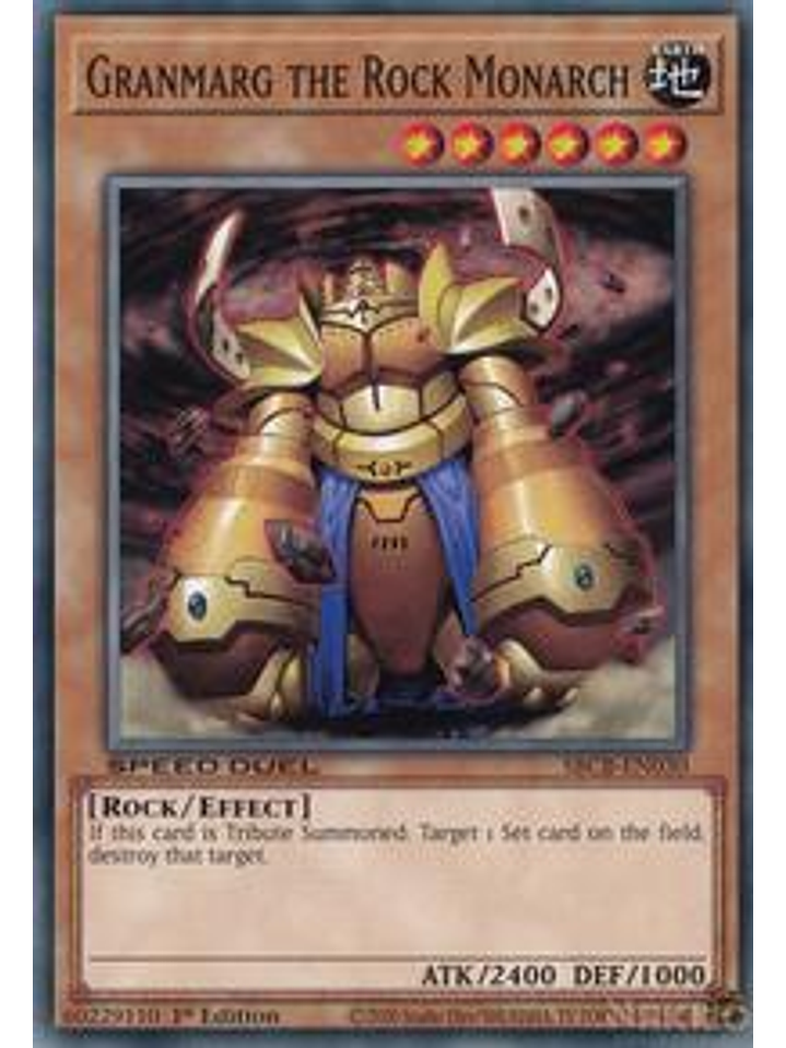 Granmarg the Rock Monarch - SBCB-EN030 - Common - 1st Edition 1