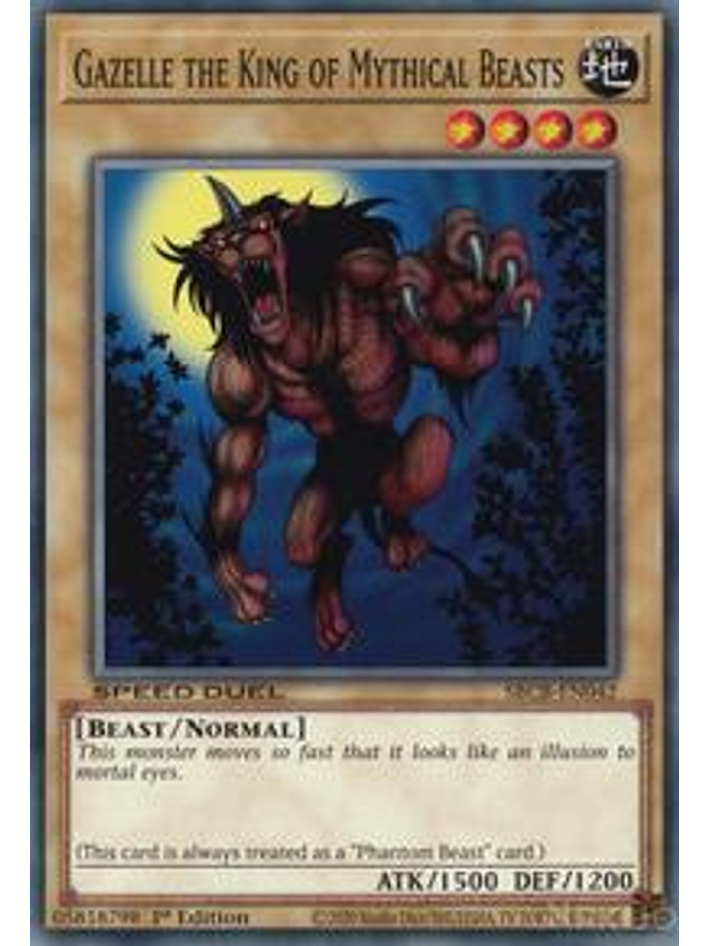 Gazelle the King of Mythical Beasts - SBCB-EN042 - Common - 1st Edition 1