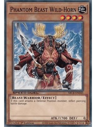Phantom Beast Wild-Horn - SBCB-EN045 - Common - 1st Edition