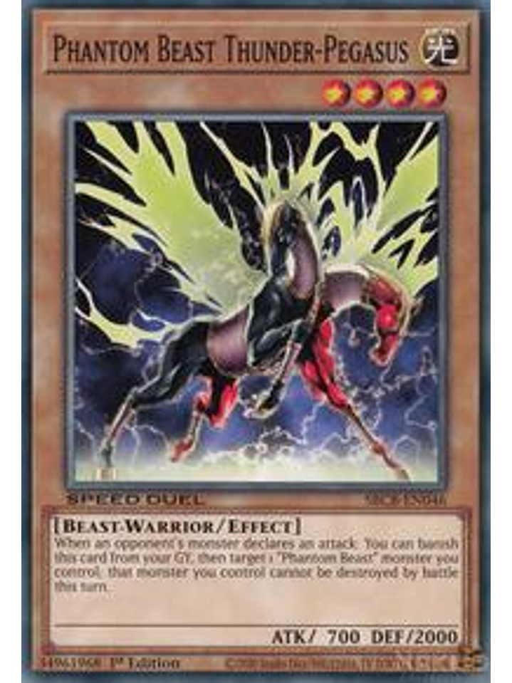 Phantom Beast Thunder-Pegasus - SBCB-EN046 - Common - 1st Edition 1