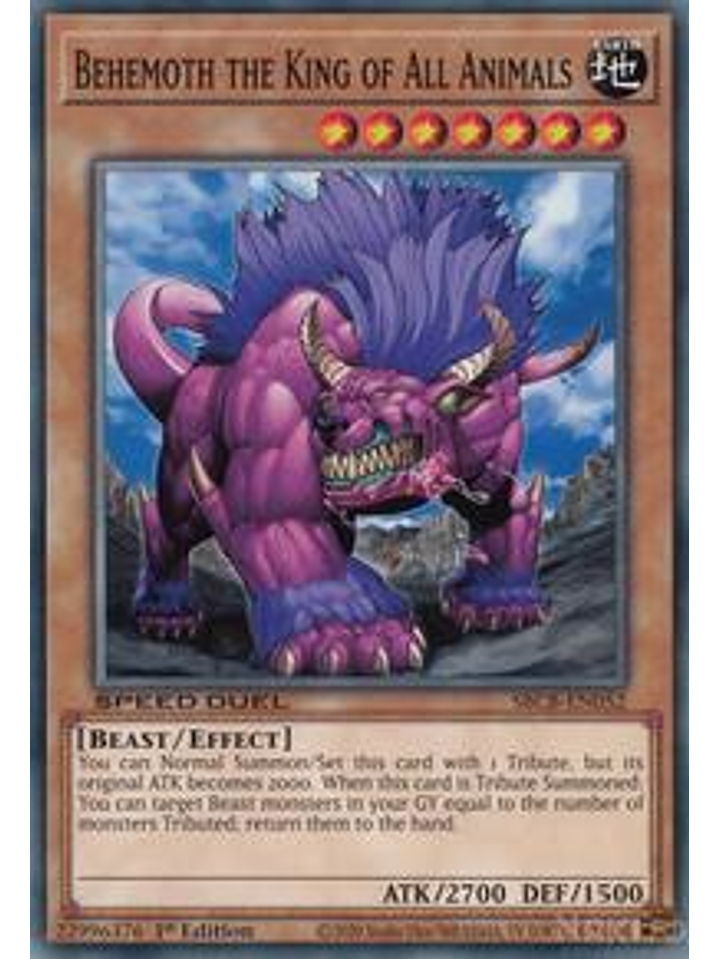 Behemoth the King of All Animals - SBCB-EN052 - Common - 1st Edition 1