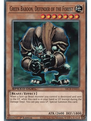 Green Baboon, Defender of the Forest - SBCB-EN053 - Common - 1st Edition