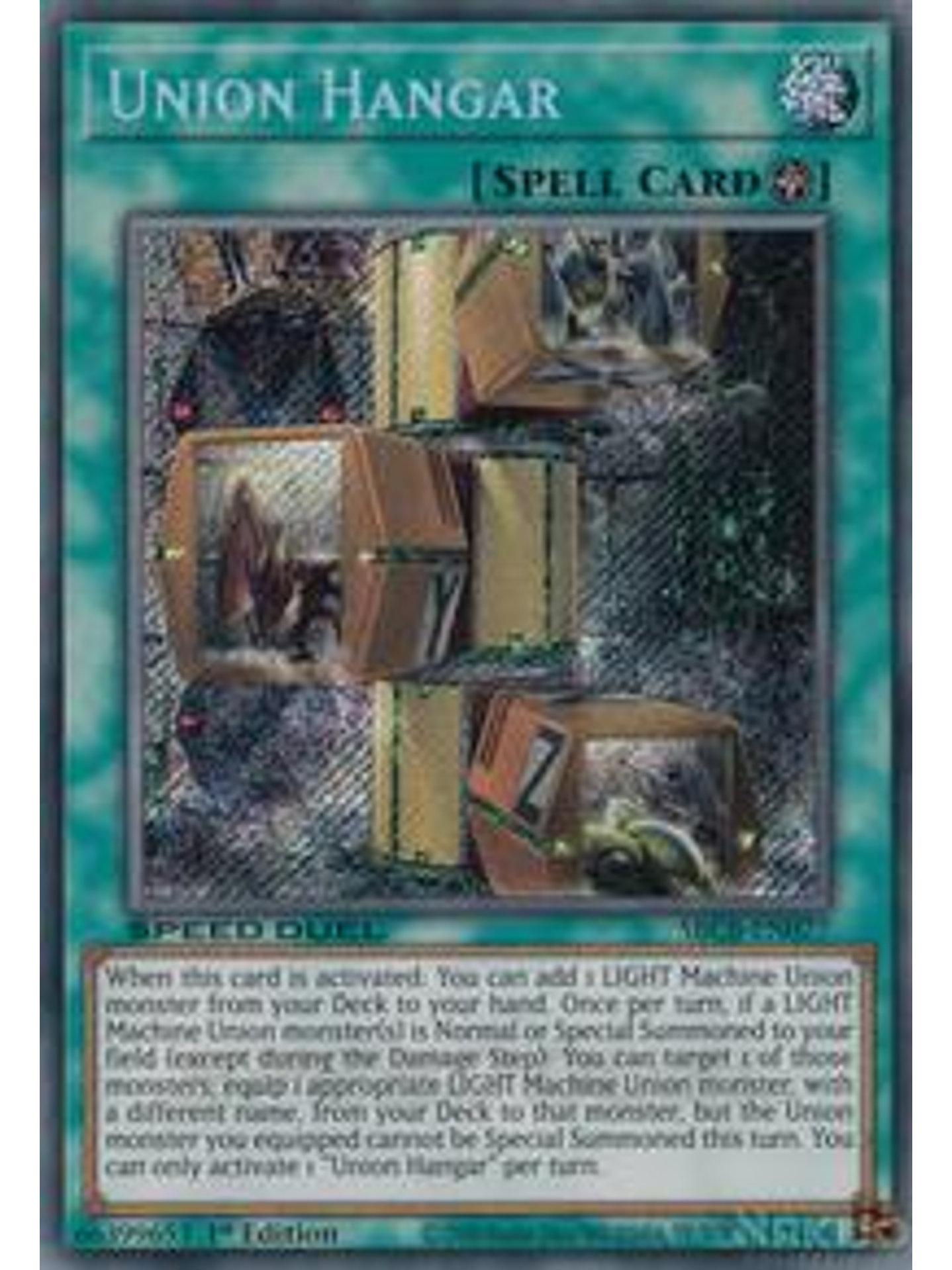 Union Hangar - SBCB-EN077 - Secret Rare - 1st Edition 1