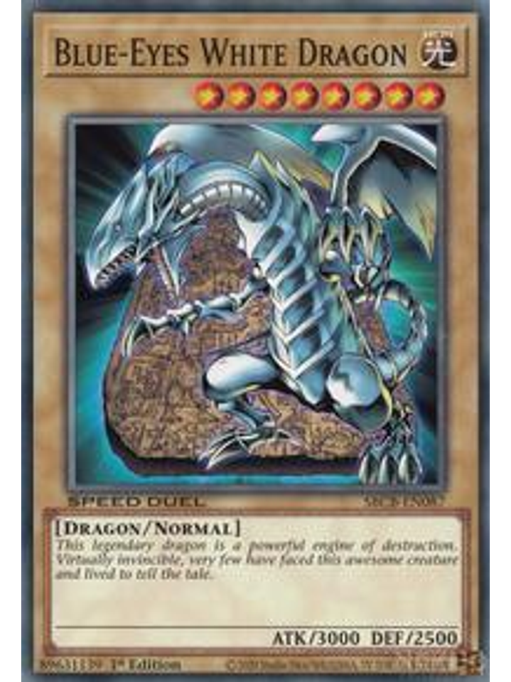 Blue-Eyes White Dragon - SBCB-EN087 - Common - 1st Edition 1