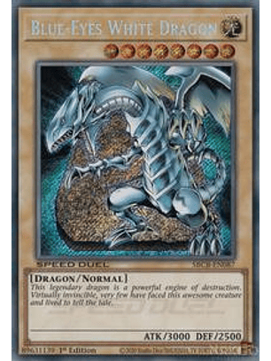 Blue-Eyes White Dragon - SBCB-EN087 - Secret Rare - 1st Edition