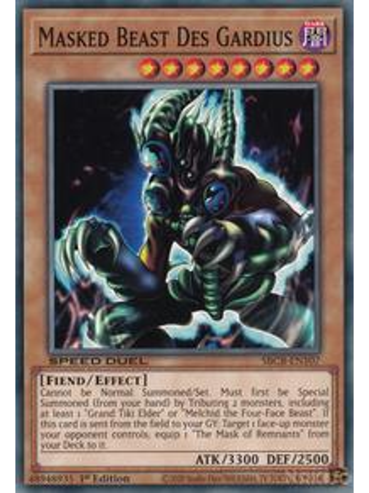 Masked Beast Des Gardius - SBCB-EN107 - Common - 1st Edition 1