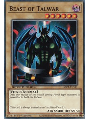 Beast of Talwar - SBCB-EN111 - Common - 1st Edition