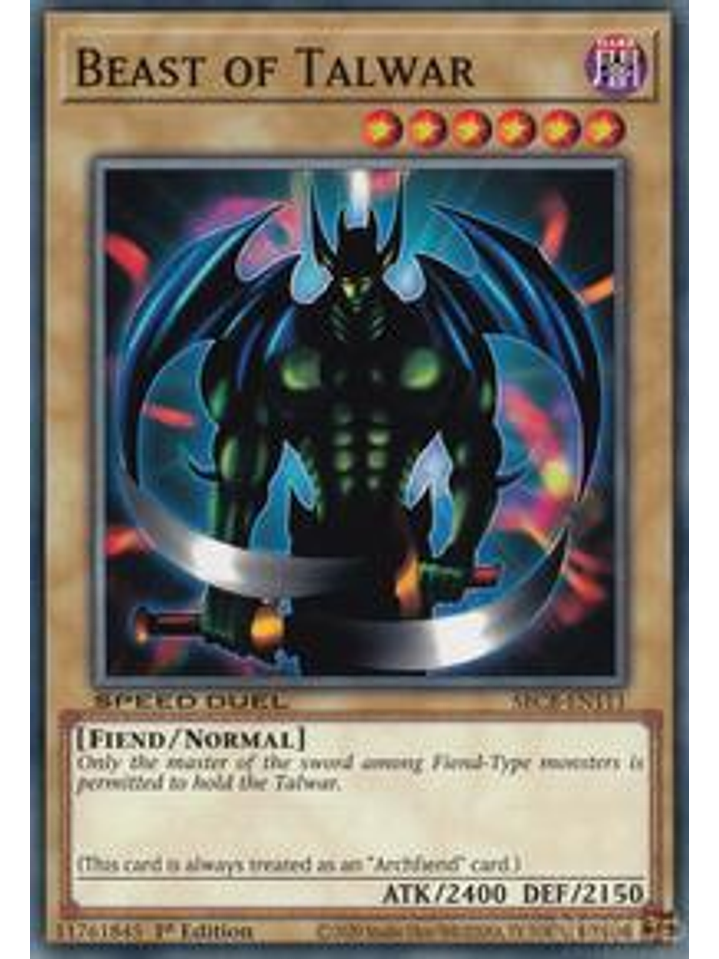 Beast of Talwar - SBCB-EN111 - Common - 1st Edition 1