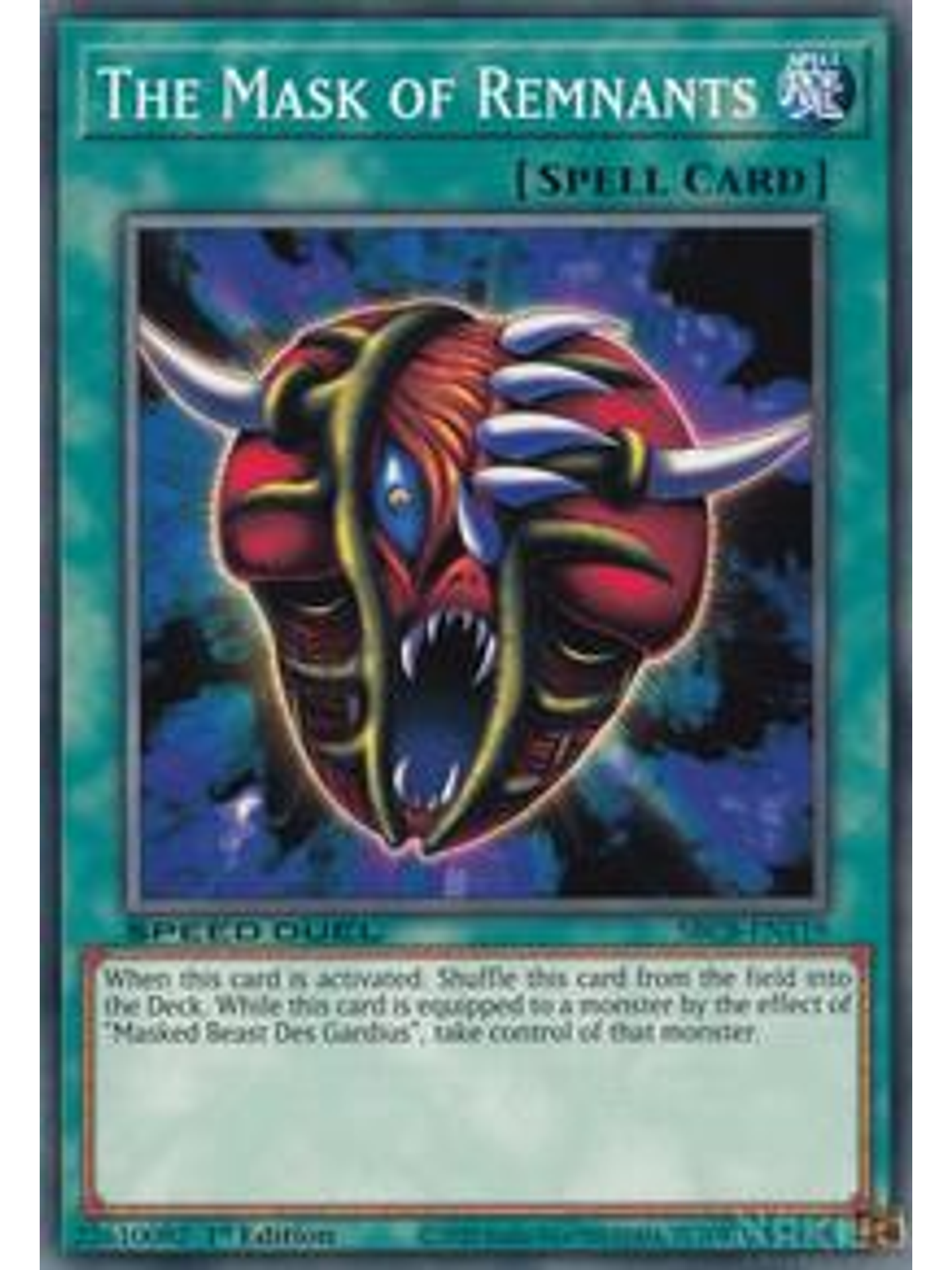 The Mask of Remnants - SBCB-EN119 - Common - 1st Edition 1