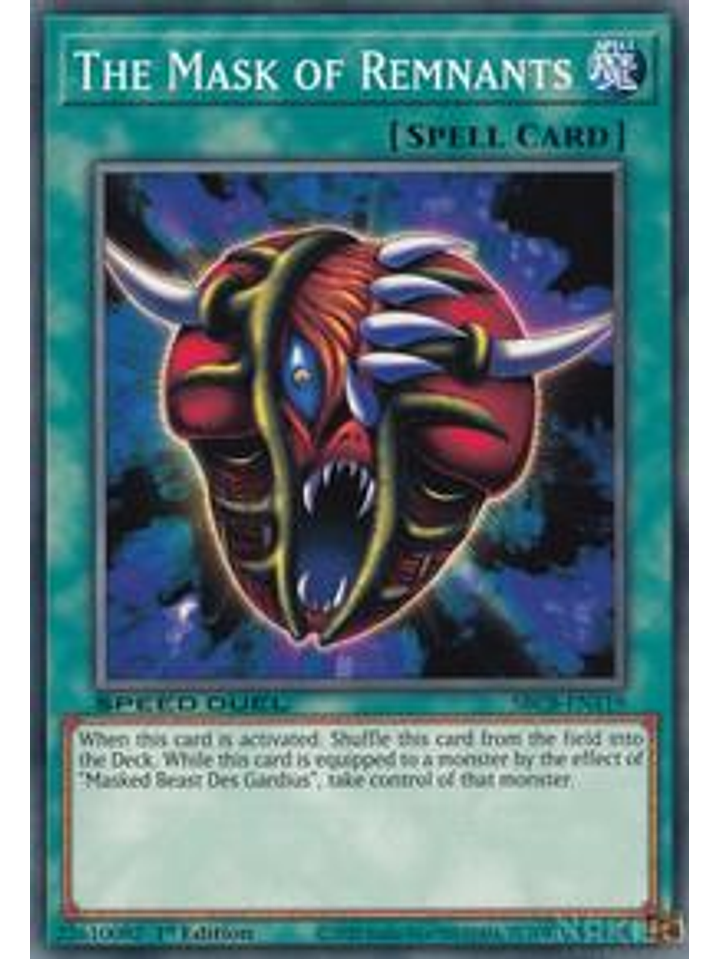 The Mask of Remnants - SBCB-EN119 - Common - 1st Edition 1