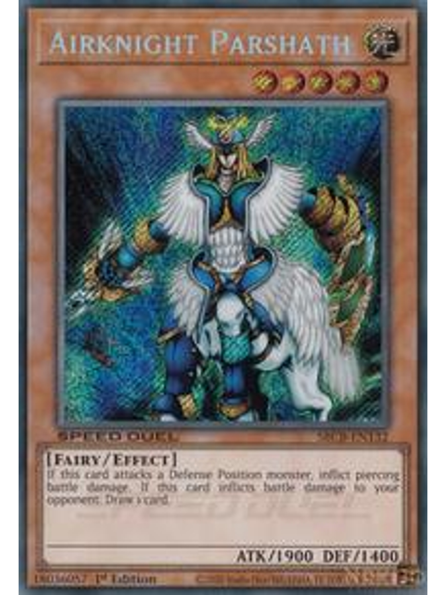 Airknight Parshath - SBCB-EN132 - Secret Rare - 1st Edition 1