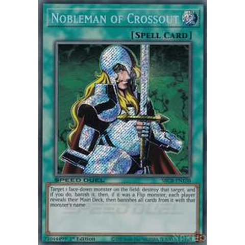 Nobleman Of Crossout – Platinum Secret Rare, Yu-Gi-Oh! Sammelkarte, 1. Auflage