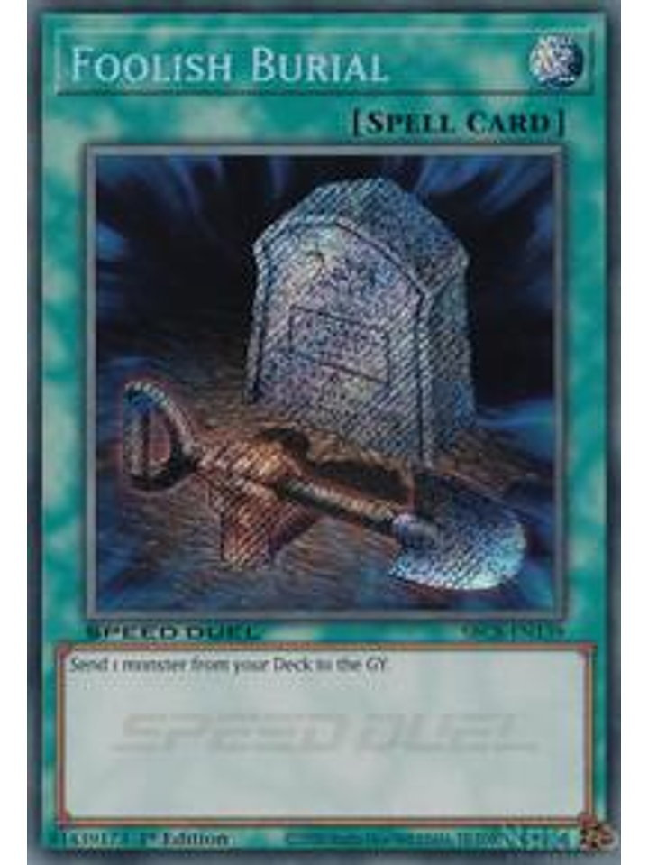 Foolish Burial - SBCB-EN139 - Secret Rare - 1st Edition 1