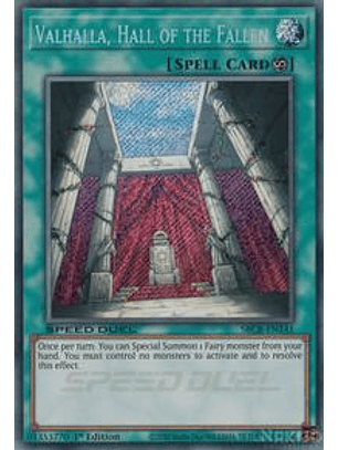 Valhalla, Hall of the Fallen - SBCB-EN141 - Secret Rare - 1st Edition
