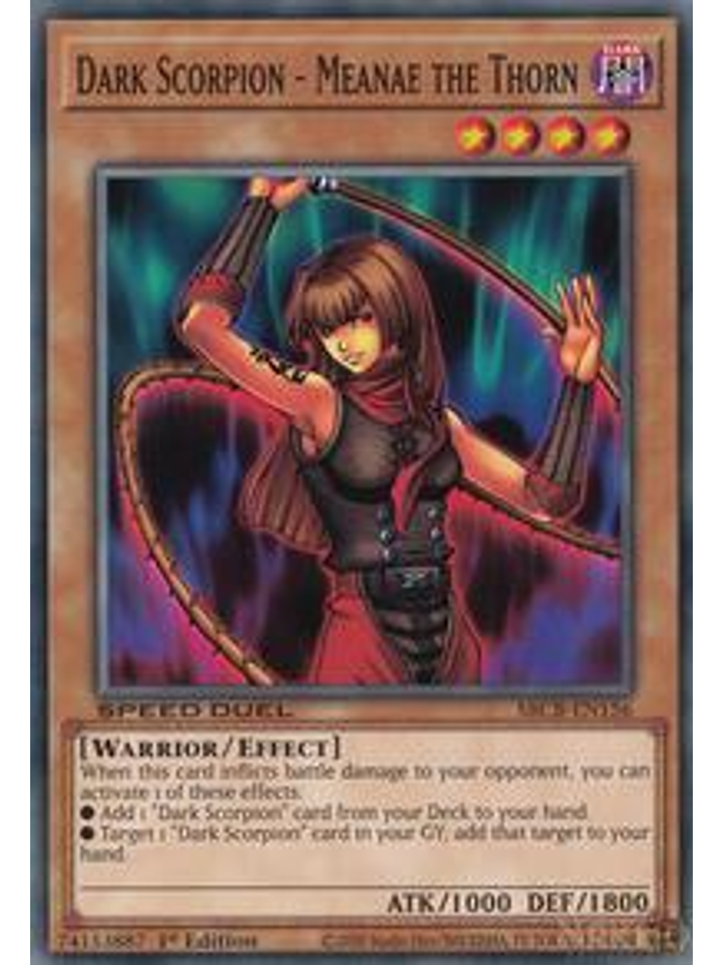 Dark Scorpion - Meanae the Thorn - SBCB-EN156 - Common - 1st Edition 1