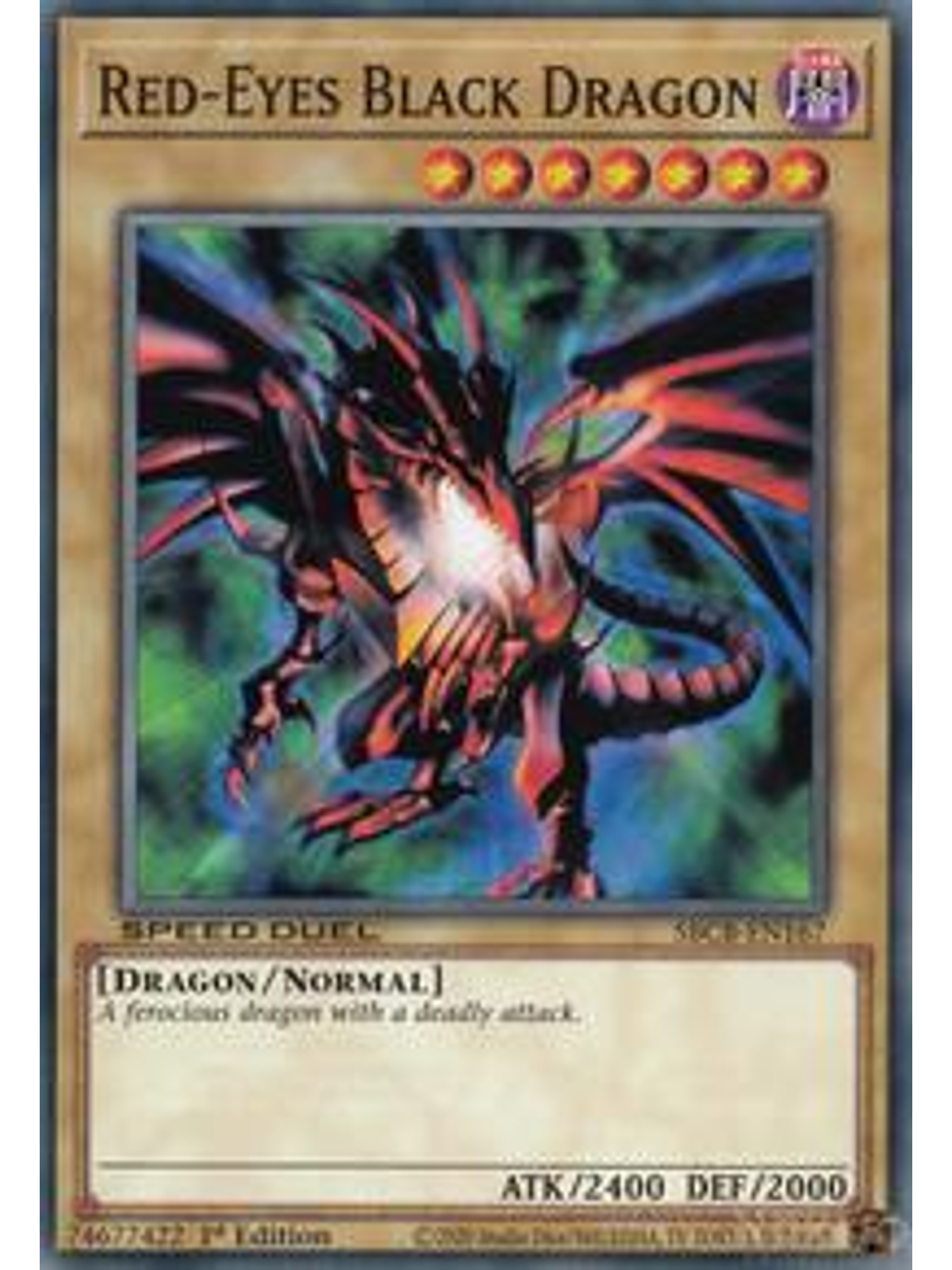 Red-Eyes Black Dragon - SBCB-EN167 - Common - 1st Edition 1