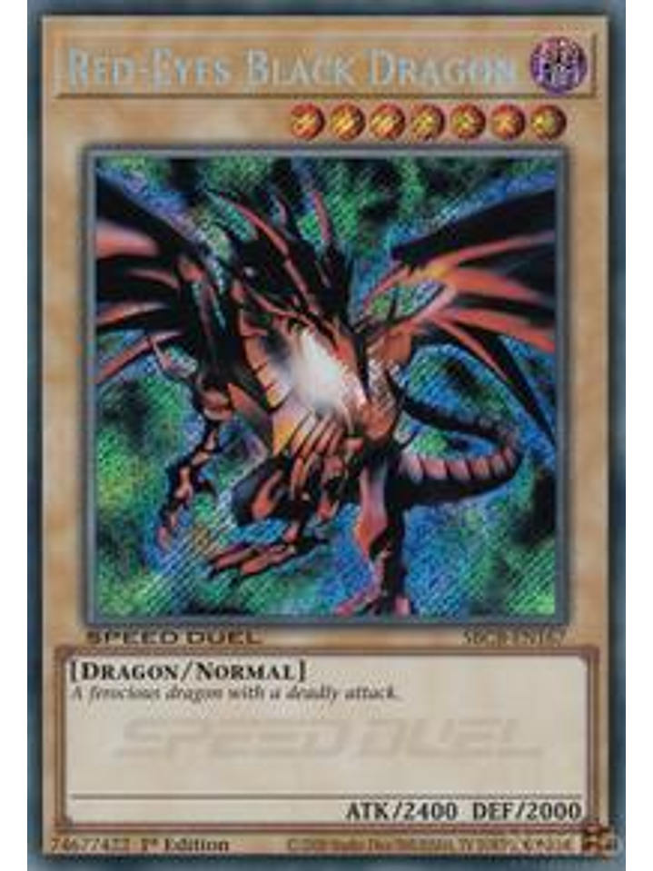 Red-Eyes Black Dragon - SBCB-EN167 - Secret Rare - 1st Edition 1