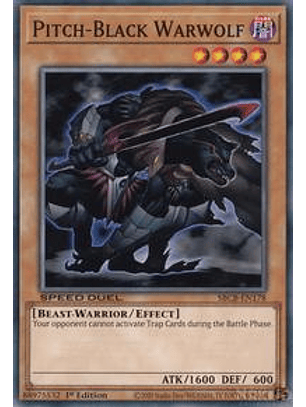 Pitch-Black Warwolf - SBCB-EN178 - Common - 1st Edition