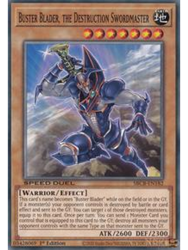 Buster Blader, the Destruction Swordmaster - SBCB-EN182 - Common - 1st Edition 1