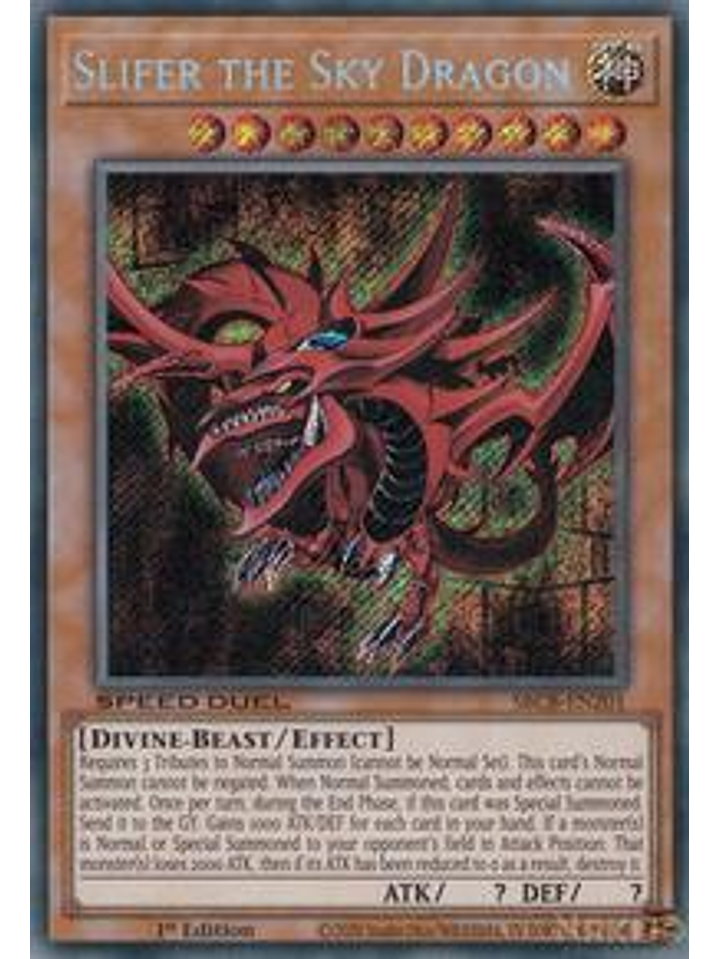 Slifer the Sky Dragon - SBCB-EN201 - Secret Rare - 1st Edition 1