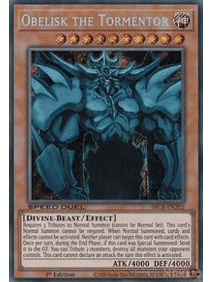 Obelisk the Tormentor - SBCB-EN202 - Secret Rare - 1st Edition