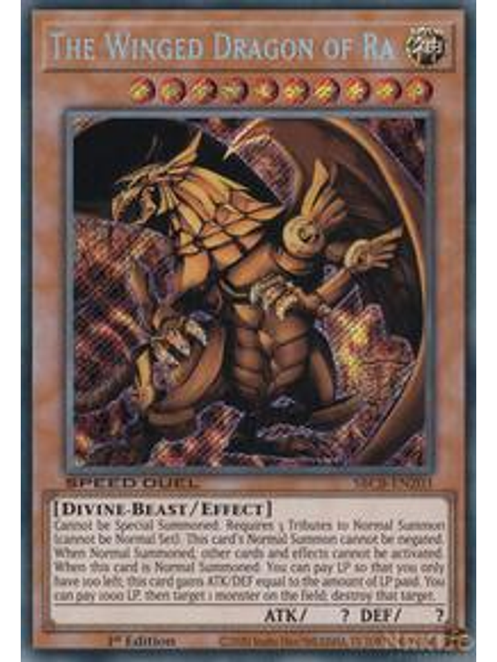 The Winged Dragon of Ra - SBCB-EN203 - Secret Rare - 1st Edition 1