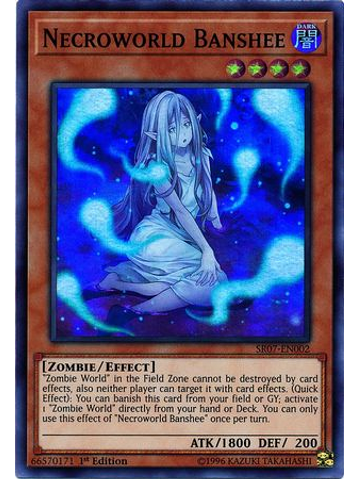 Necroworld Banshee - SR07-EN002 - Super Rare 1st Edition 1