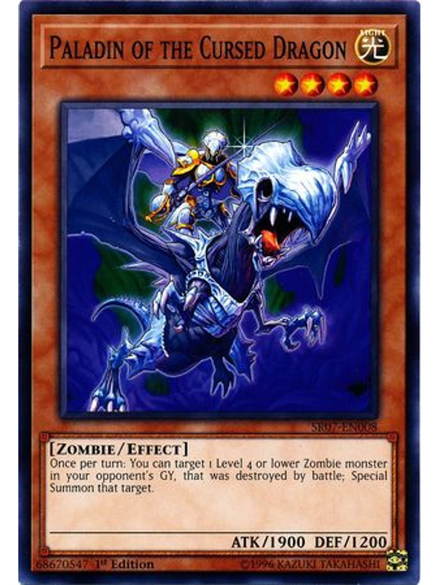 Paladin of the Cursed Dragon - SR07-EN008 - Common 1st Edition 1