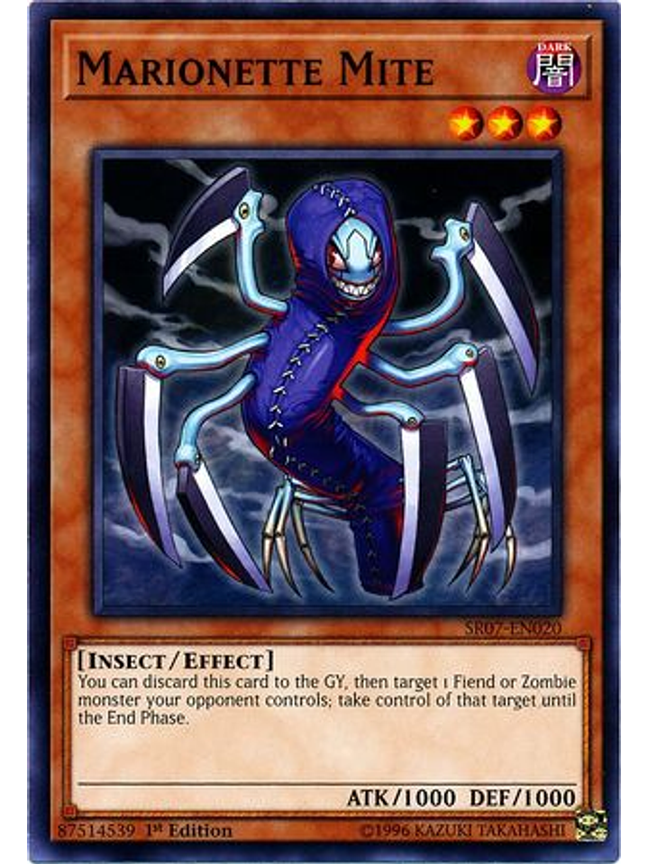 Marionette Mite - SR07-EN020 - Common 1st Edition 1