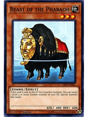 Beast of the Pharaoh - SR07-EN021 - Common 1st Edition