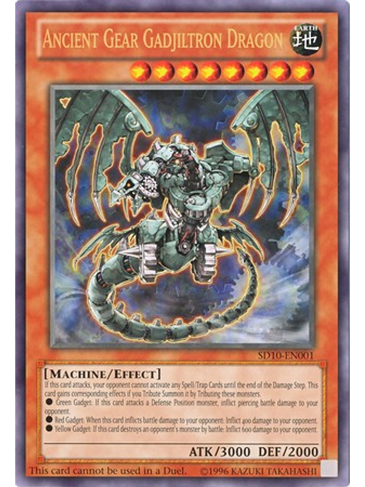 Ancient Gear Gadjiltron Dragon - SD10-EN001 - Oversized Promo 1