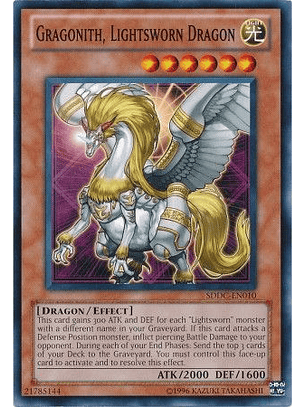 Gragonith, Lightsworn Dragon - SDDC-EN010 - Common Unlimited