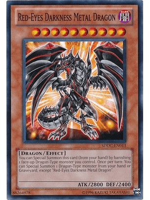 Red-Eyes Darkness Metal Dragon - SDDC-EN013 - Common Unlimited