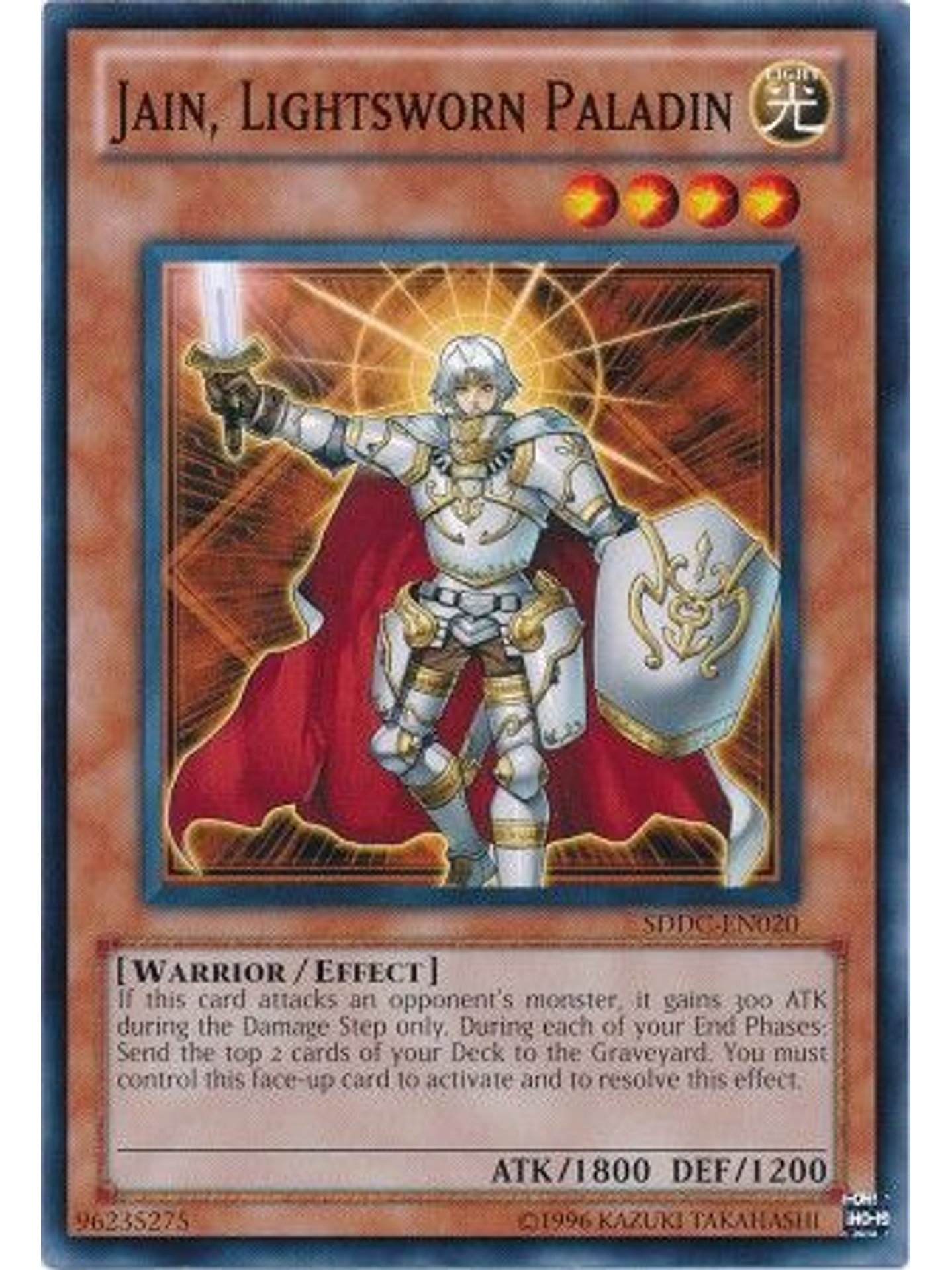 Jain, Lightsworn Paladin - SDDC-EN020 - Common Unlimited 1