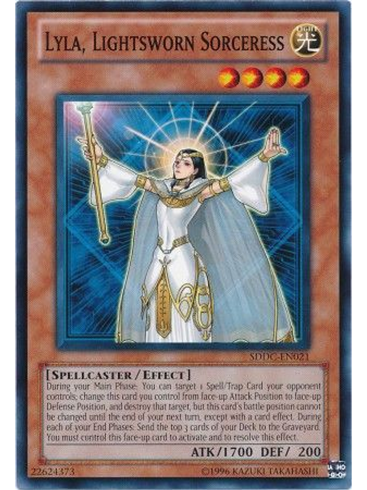 Lyla, Lightsworn Sorceress - SDDC-EN021 - Common Unlimited 1