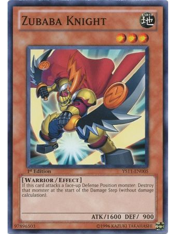 Zubaba Knight - YS11-EN005 - Common 1st Edition 1