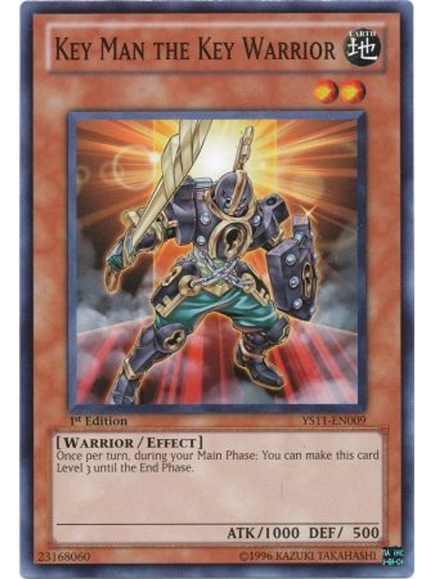 Key Man the Key Warrior - YS11-EN009 - Common 1st Edition 1