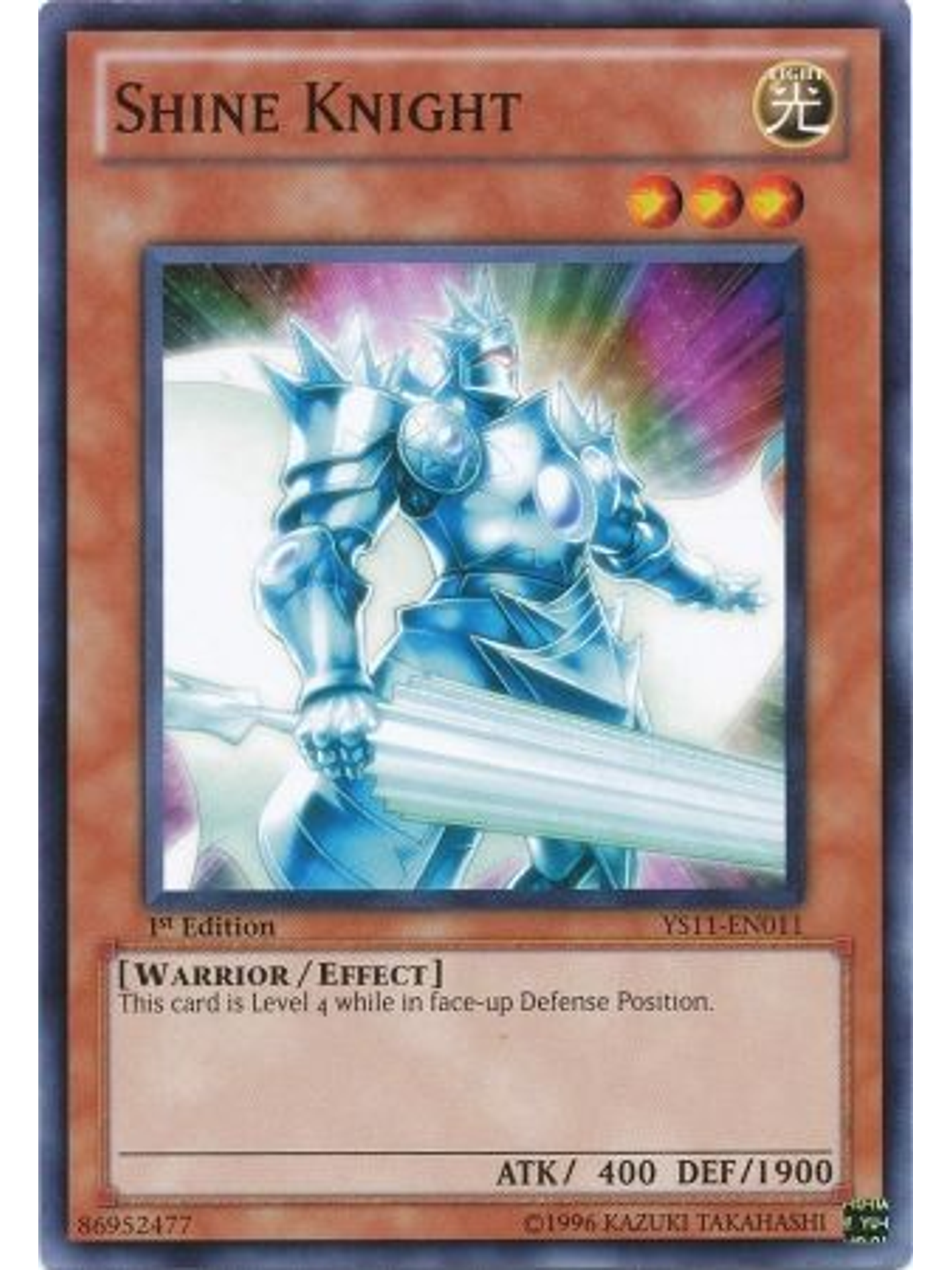 Shine Knight - YS11-EN011 - Common 1st Edition 1
