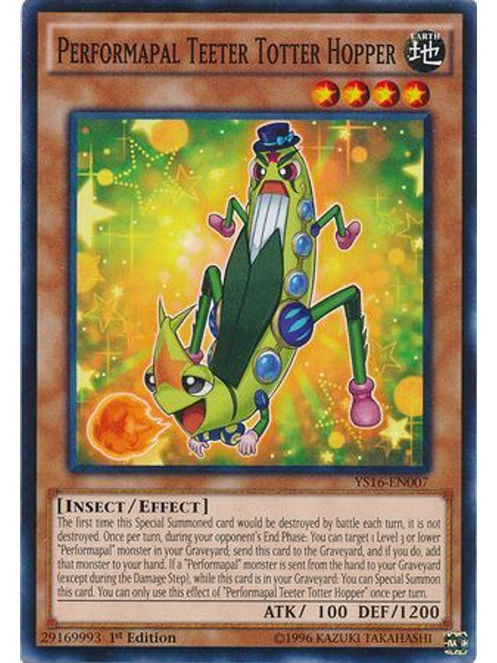 Performapal Teeter Totter Hopper - YS16-EN007 - Common 1st Edition 1