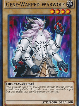 Gene-Warped Warwolf - YS16-EN016 - Common 1st Edition