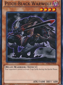Pitch-Black Warwolf - YS16-EN018 - Common 1st Edition