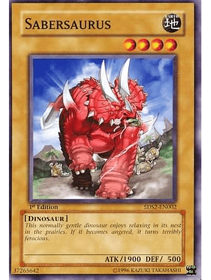 Sabersaurus - 5DS2-EN002 - Common 1st Edition