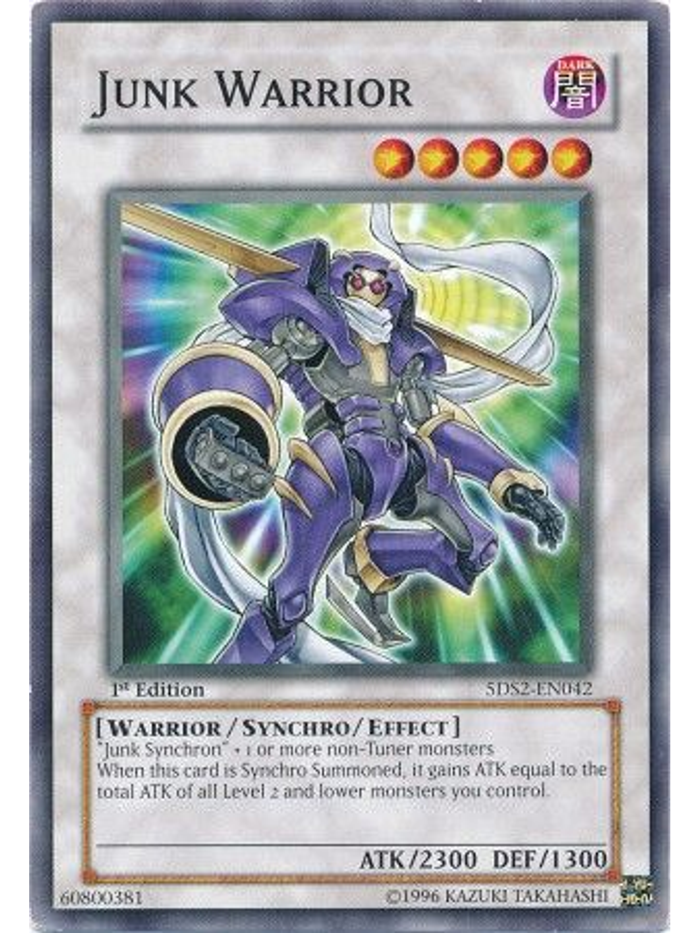 Junk Warrior - 5DS2-EN042 - Common 1st Edition 1