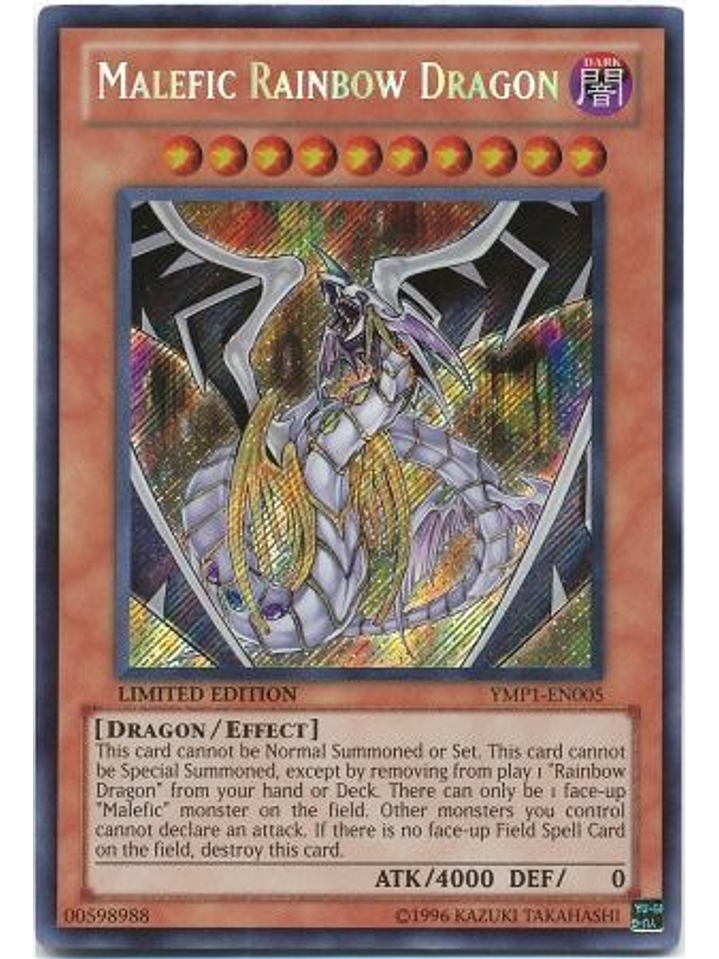 Malefic Rainbow Dragon - YMP1-EN005 - Secret Rare 1