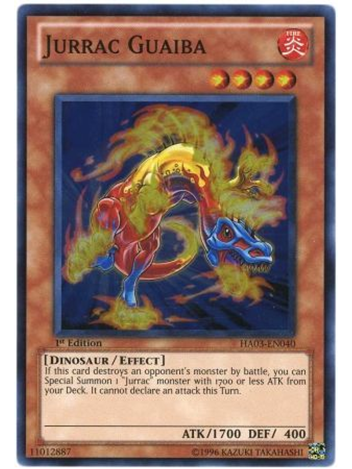 Jurrac Guaiba - HA03-EN040 - Super Rare 1st Edition 1