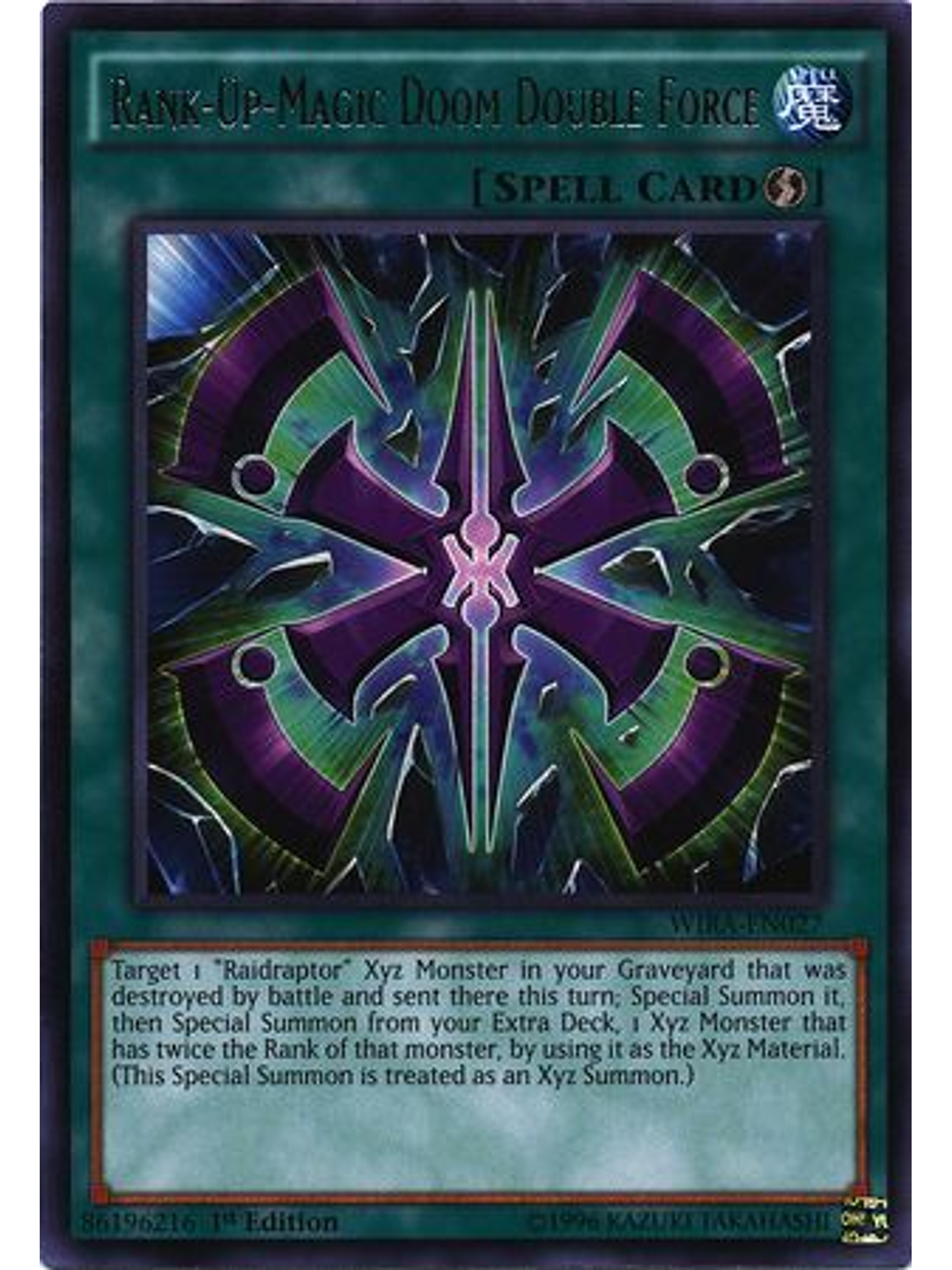 Rank-Up-Magic Doom Double Force - WIRA-EN027 - Rare 1st Edition 1